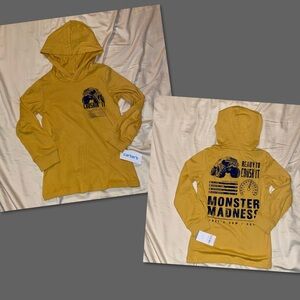 Carter’s Boys Crushin’ It Monster Truck Long Sleeve Hooded Tee, 6